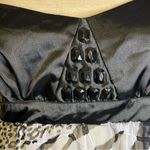 Topia Vintage Y2K Animal Print Baby Doll Sleeveless Top Tunic Large‎ USA B9603 Black Photo 2