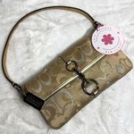 Coach y2k  Vintage Demi Metallic Gold Silver Mini Purse Photo 0