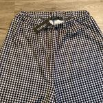 Boohoo High Waisted Dogtooth Check Split Front Trousers Size 12 Tall NWT Photo 5