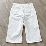 Soft Surroundings  Cropped Wide Leg Jeans Stretch Patch Pockets White Size 18W Photo 7