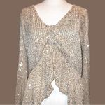 Pink Lily gorgeous gold sequined top!! Photo 3