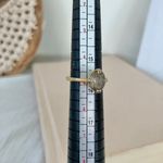 18KHG Avon Smokey Solitaire Oval Gold Ring Minimal Elegant Classic Femme Neutral Jewelry Photo 11