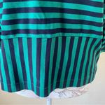 Madewell ‎ green and black striped top Photo 1