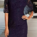 EUC Women's A.B.S Collection NavyBlue/Nude lace Dress Photo 0