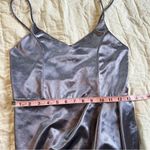 Lulus Forever Your Girl Slate Blue Satin Bodycon Dress NEW Size L Photo 9