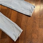 Abercrombie & Fitch light wash high waisted straight leg ripped jeans US 25 Photo 7