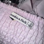 Abercrombie & Fitch Pink Corset Style Crop Top Smocked Back Size Small Photo 2