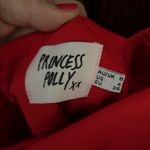 Princess Polly Lillie mini dress bubble sleeve red festive holiday women’s 4 Photo 5