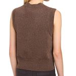 Faherty  Jackson Brown Sweater Vest Organic‎ Cotton Womens Large Mocha Academia Photo 8
