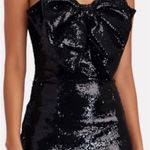 Ronny‎ Kobo Hazel Sequined Bow Mini Dress Black L Size L Photo 0