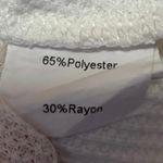 Princess Polly  White Waffle Knit Long Sleeve Henley Crop Shirt Sweater Top Sz 4 Photo 3