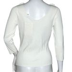 Cyrus  Shirt Womens Small White Strap Detail Casual Neutral Minimalist Clean Girl Photo 2