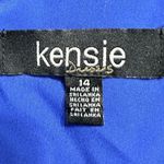 Kensie  Shift Dress Women's Plus 14 Blue Floral Short Sleeve Wrap Style NWT Photo 6