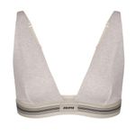 SKIMS  COTTON RIB PLUNGE BRALETTE IN
NWT HEATHER OATMEAL XS Photo 1