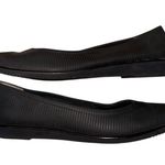Salvatore Ferragamo Women's Black Textured Flats Size 8 Narrow Casual Photo 3