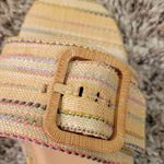 Joie  Claire Multicolor Woven Buckle Slide Sandals Photo 4