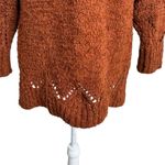 Anthropologie Pilcro Luna Pointelle Tunic Sweater Cider Brown Size XS Photo 9