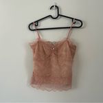 Free People  Lacey Essential Pink Lace Cami Tank Top NWT Size S Photo 1