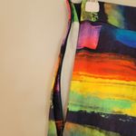 Milly of New York Neon Multi Color Pleated Skirt Orange Size 6 Photo 6
