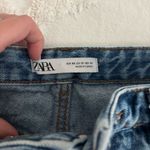 ZARA  Women's Distressed Blue Jean Shorts Photo 4