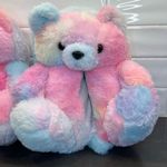 Women Teddy Bear Plush Slippers Photo 3