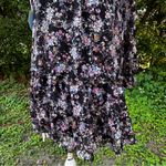CeCe  Women's Long Sleeve Mock Neck Floral-Print Smocked Dress Black Size‎ M NWT Photo 4