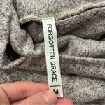 Forgotten Grace  Gray Asymmetrical Hem Cowlneck Sweater Medium M Photo 5