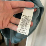 Babaton 890  Square Neck Bodysuit Size Medium Color Blue/Grey Photo 3