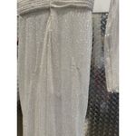 Mac Duggal Ieena for  Long Sleeve Sequined Midi Dress White Womens Size 0 Photo 8