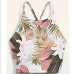 Old Navy 4/$25  Light Support PowerSoft Longline Sport Bra Tropical Print Sz 3X Photo 2