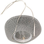 Open Edit  Structured Straw Sun Hat  Wide Brim Geometric Weave Photo 5