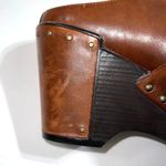 Dansko  Francine Womens Leather Wedge Clogs Heeled Shoes Slip On Brown Size 40 Photo 6