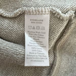 Everlane Sweatshirt Womens Medium Heathered Tan French Terry Crew Neutral Casual Photo 5