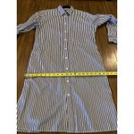 Ralph Lauren POLO  Blue White long sleeve cotton Stripe Shirt Dress  PRL size 10 Photo 6