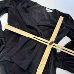 Sachin + Babi Dress Womens 6 Black Slit Sheath V Neck Balloon Sleeve Photo 6