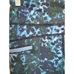 Lululemon  Run Leggings Womens Top Speed Crop Blue Green‎ Floral Backdrop Size 4 Photo 3