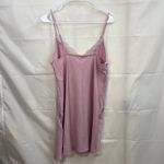 Victoria's Secret Vintage women's pink fringe lace textured chemise slip dress L Photo 7