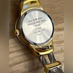 Anne Klein  Ladies Watch Diamond Stainless Two Tone Bracelet Sparkle Gold Dial Photo 7