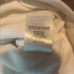 Aritzia Tna AIRYAF Fleece Cropped Quarter Zip Cropped White Sweatshirt Medium Photo 5