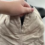 ZARA  Satin Ruched Beige Halter Tie Shift Mini Slip Dress Size‎ M NWT Photo 9