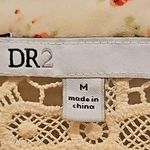 💕DR2💕 Long Sleeve Crochet Detail Long Sleeve Blouse ~ Floral Print Medium Red Photo 5