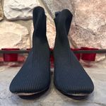 Joie  × Revolve Neely Black Knit Stretchy Block Heel Sock Ankle Boots Booties Photo 3