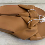 NWT J. Crew Factory Sz 6 New Crossover Pool Slide Camel BZ197 Sandal Shoes Tan Photo 0