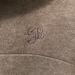 Oakley Gretchen Bleiler  Fleece Shawl Knit Jacket M Square Buttons Pockets Gray Photo 6