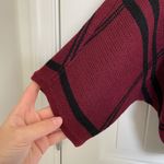EUC | Retrology women’s burgundy & black checkered pattern cardigan sweater — PS Red Size undefined Photo 1