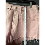 Levi's 501 Pink Denim Shorts with Frayed Hem Photo 3