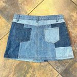Gianni Bini Patchwork Denim Jean Skirt Medium Photo 6
