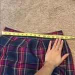 Kate Spade  - Navy & Purple Plaid Ruffle Front Skirt Size 6 Photo 8