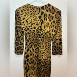 Roberto Cavalli Class Y2K Leopard Jaguar Skin Print Bodycon Midi Dress Size 6 Photo 4
