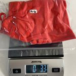 SO NEW  women’s‎ bright orange ribbed high neck tied cinched sides cropped top L Photo 6